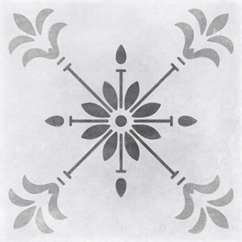 Motley пэчворк, цветы, серый (C-MO4A095D) 29,8х29,8