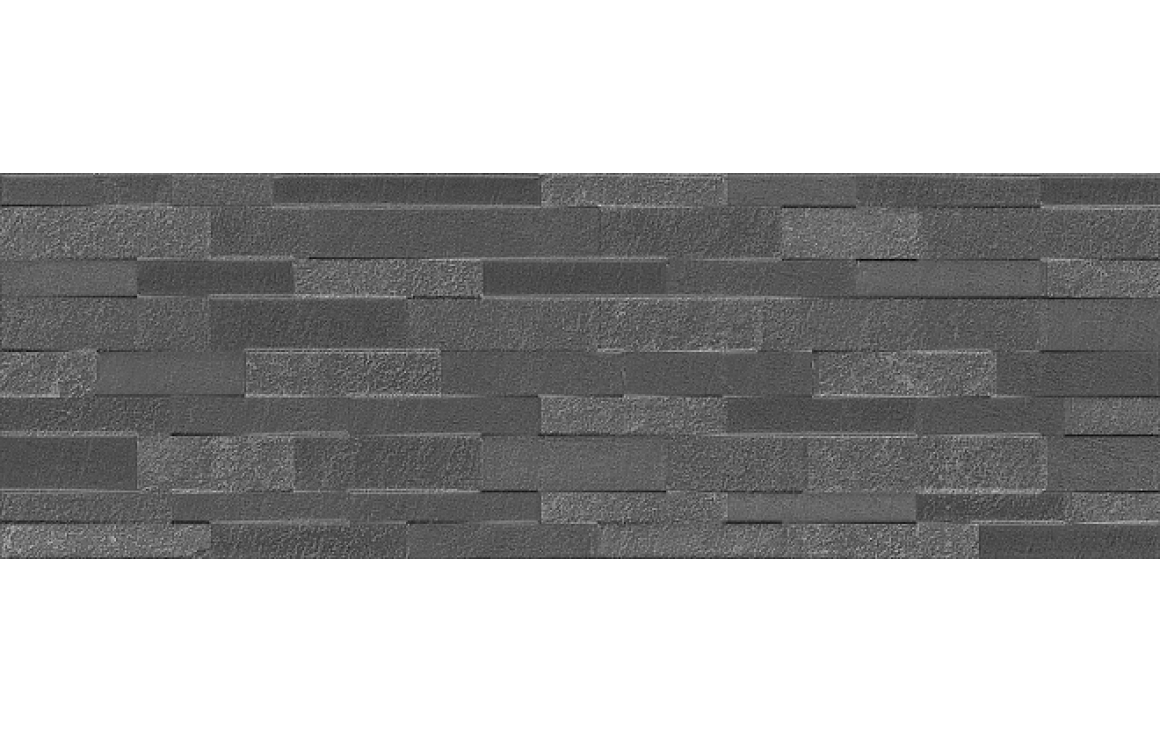 Плитка Гренель серый темный структура обрезной 30х89,5 13055R