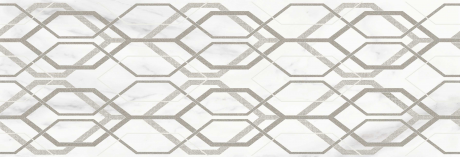 Декор Marbleplay Decoro Net White 30x90 M4PZ