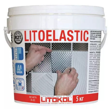 LitoElastic(A)+(B)(4,5+0,5 кг) двухкомпонентный полиуретановый клей