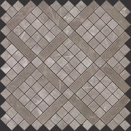 +19713 Marvel Grey Fleury Diagonal Mosaic