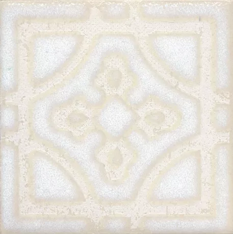 Вставка Амальфи орнамент белый 9,8х9,8 STG\B406\1266H