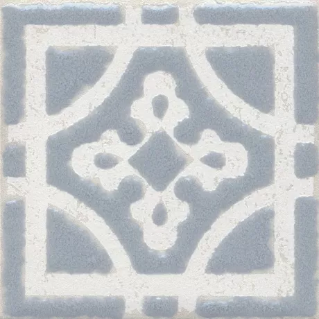 Вставка Амальфи орнамент серый 9,8х9,8 STG\C406\1270H
