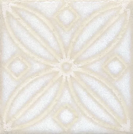 Вставка Амальфи орнамент белый 9,8х9,8 STG\B402\1266H