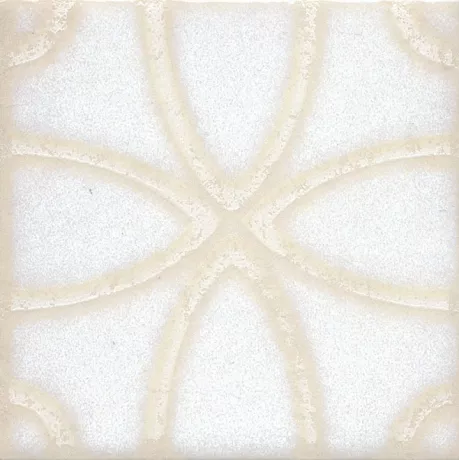 Вставка Амальфи орнамент белый 9,8х9,8 STG\B405\1266H
